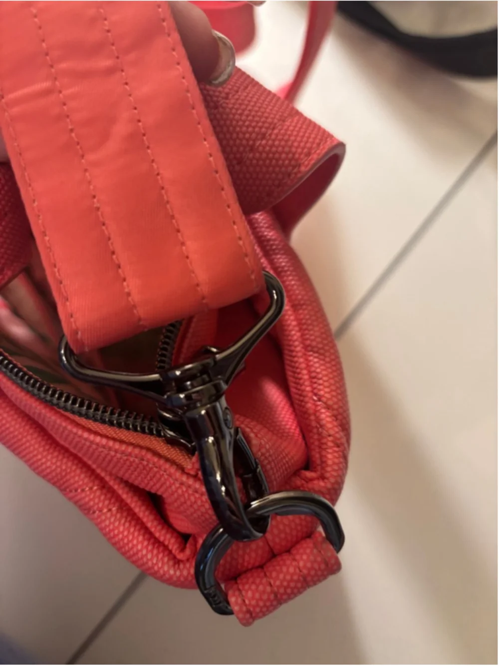 EUC Dory Lug Luxe VL Quilted Look Peach Purse with Detachable Straps - 10